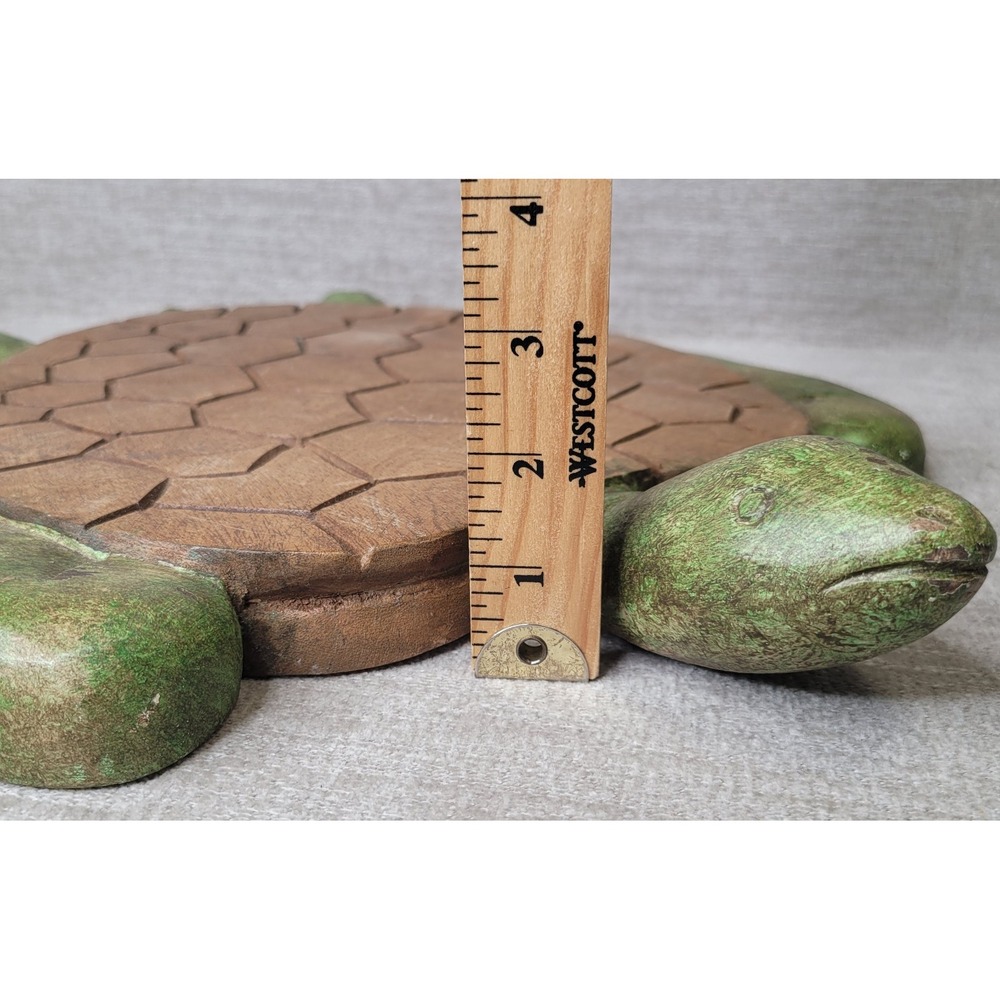 Pottery Barn Turtle Cheese Board Wood Charcuterie w Spreaders & Flags RARE! - Picture 15 of 16